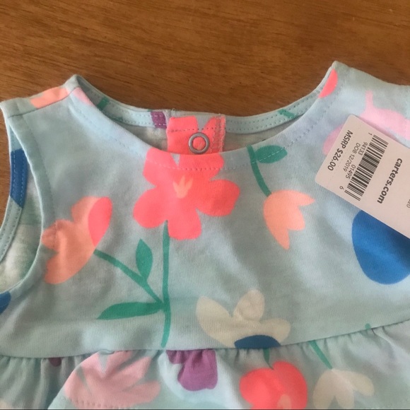 Carter’s NWT 12 Months Girls outfit Fun Floral - Picture 3 of 7